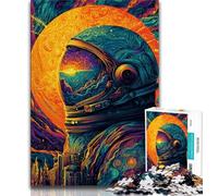 Rompecabezas de 1000 Piezas para Adolescentes, diseño de Astronauta mágico, Ideal para Pasar el rato y Mejorar el Amor en Pareja (38x26cm)