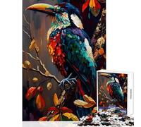 Rompecabezas de 1000 Piezas para Adolescentes diseño de Aves de la Selva para decoración del hogar Juguetes Regalos de cumpleaños Juegos educativos Mejora del Amor en Pareja tamaño 50x75cm