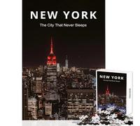 Rompecabezas de 1000 Piezas para Adolescentes diseño de Baile de Nueva York Juguetes de Bricolaje Regalos de cumpleaños Juego Educativo para cumpleaños y Navidad tamaño 50x75cm