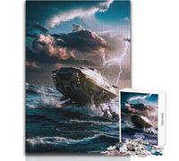 Rompecabezas de 1000 Piezas para Adolescentes, diseño de Barco Miller, Ideal para aliviar el estrés, Juguete de Corte ultrapreciso 38x52cm