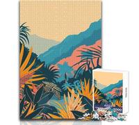 Rompecabezas de 1000 Piezas para Adolescentes, diseño de Bosque Zen, Juguete de Arte Minimalista, Juego Intelectual, Divertido y Divertido, Obra de Arte, Regalo, tamaño 50x75cm