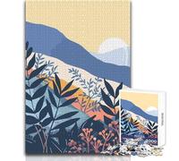 Rompecabezas de 1000 Piezas para Adolescentes, diseño de Bosque Zen, Juguete de Arte Minimalista, Juego Intelectual, Divertido y Divertido, Obra de Arte, Regalo, tamaño 50x75cm