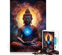 Rompecabezas de 1000 Piezas para Adolescentes,diseño de Buda,Planeta,Bola de Plasma,Arte de Borde Preciso,Entrenamiento Mental,Juego Divertido y Tranquilo,Regalo de Cumpleaños (38x26cm)