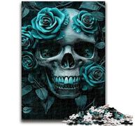Rompecabezas de 1000 Piezas para Adolescentes, diseño de Calavera de Mariposa, Juguete Educativo para aliviar el estrés, interacción Entre Padres e Hijos, para niños de 14 años 26x38cm