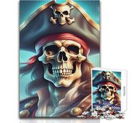 Rompecabezas de 1000 Piezas para Adolescentes, diseño de Calaveras, Huesos, Piratas y Jack, cumpleaños, Obra de Arte, tamaño 50x75cm
