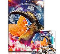 Rompecabezas de 1000 Piezas para Adolescentes, diseño de Capricornio, Juguete Educativo Intelectual descompresor, Regalo de cumpleaños (tamaño 38x26cm)