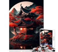 Rompecabezas de 1000 Piezas para Adolescentes diseño de casa Japonesa Juguetes antiestrés Ideas de Regalo Juego práctico Cada Pieza es única - Tamaño 38x26cm