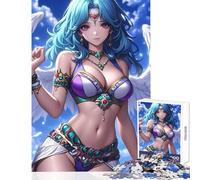 Rompecabezas de 1000 Piezas para Adolescentes diseño de Chica angelical de Anime Juguetes antiestrés Regalos para Mujeres y Hombres Juego práctico para cumpleaños y Navidad tamaño 38x52cm