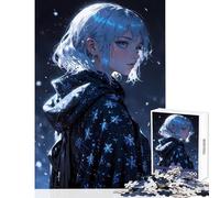 Rompecabezas de 1000 Piezas para Adolescentes diseño de Chica Anime encantamiento Invernal Juguete Educativo Gran Regalo para Juegos Juego de ingenio con Piezas de Formas aleatorias Totalmente