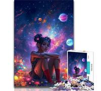 Rompecabezas de 1000 Piezas para Adolescentes, diseño de Chica Anime, Ideal para Decorar el hogar y el Escritorio (tamaño 38x26cm)