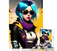 Rompecabezas de 1000 Piezas para Adolescentes diseño de Chica Anime Juguete Educativo Regalo para Mujeres y Hombres Juego de ingenio colección de Artistas Bellas Artes tamaño 50x75cm