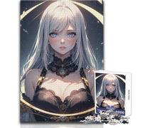 Rompecabezas de 1000 Piezas para Adolescentes, diseño de Chica Anime Kali, diversión Familiar y Noche de Juegos, desafío difícil, Gran Regalo, tamaño 38x52cm