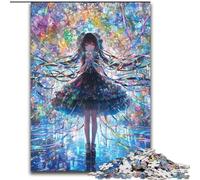 Rompecabezas de 1000 Piezas para Adolescentes, diseño de Chica de Anime Japonesa, Juguetes educativos, antiestrés, Regalos geniales (tamaño 26x38cm)