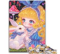 Rompecabezas de 1000 Piezas para Adolescentes, diseño de Chica de Anime, Juego Educativo Familiar, Ideal para Decorar el Escritorio (75x50cm)