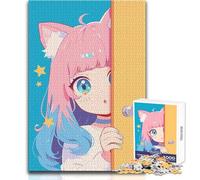 Rompecabezas de 1000 Piezas para Adolescentes, diseño de Chica de Anime Kawaii, Juguete para Mirar furtivamente, Juego Intelectual, Mejora la Memoria, Regalo de cumpleaños, tamaño 38x26cm