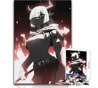 Rompecabezas de 1000 Piezas para Adolescentes, diseño de Chica Demonio de Anime en un Entorno ardiente, Rompecabezas Familiar, Juguete Educativo de Carrera de Velocidad Manual, tamaño 38x26cm
