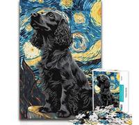 Rompecabezas de 1000 Piezas para Adolescentes, diseño de Cocker Spaniel Inglés, para decoración de Pared, Juegos de relajación, Apto para Mayores de 14 años, 38x26cm
