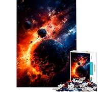 Rompecabezas de 1000 Piezas para Adolescentes diseño de colisión Espacial Juguetes educativos Juegos relajantes Regalo de cumpleaños (tamaño 38x26cm)