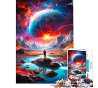 Rompecabezas de 1000 Piezas para Adolescentes diseño de colisión Profunda desafiante para completar Juego Educativo Familiar para Mayores de 14 años (38x52cm)