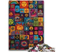 Rompecabezas de 1000 Piezas para Adolescentes, diseño de Cosas psicodélicas, Juguetes educativos, Juegos Familiares, cumpleaños (50x75cm)