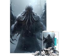 Rompecabezas de 1000 Piezas para Adolescentes diseño de Cthulhu Invernal Arte Decorativo Juego Educativo Juguete desafiante Juego Educativo para la diversión Familiar Gran Regalo (tamaño 50x75cm)