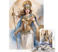 Rompecabezas de 1000 Piezas para Adolescentes diseño de Diosa guerrera Dorada Ideal para Decorar el hogar Regalo de cumpleaños Juegos educativos Cada Pieza es única tamaño 38x26cm