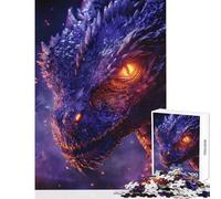 Rompecabezas de 1000 Piezas para Adolescentes diseño de dragón en Primer Plano decoración de Pared Regalo para Mujeres y Hombres Juego Educativo Mejora el Amor en Pareja tamaño 38x26cm