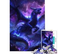 Rompecabezas de 1000 Piezas para Adolescentes diseño de dragón relámpago Juguetes educativos Juego Familiar para divertirse en Familia excelente Regalo para los Amantes de los Juegos (tamaño 38x52cm)