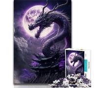 Rompecabezas de 1000 Piezas para Adolescentes diseño de dragón Valiente Ideal para familias para Disfrutar en casa Regalo de cumpleaños o de Viaje 26x38cm