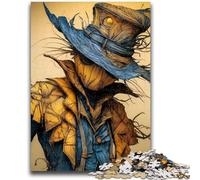 Rompecabezas de 1000 Piezas para Adolescentes, diseño de espantapájaros, Ideal para la interacción Entre Padres e Hijos y la reducción del estrés (38x26cm)