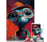 Rompecabezas de 1000 Piezas para Adolescentes diseño de Extraterrestre Ideal para aliviar el estrés Ideal para un desafío difícil Regalo de Amigo Secreto 75x50cm