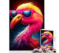 Rompecabezas de 1000 Piezas para Adolescentes diseño de flamencos de Verano cumpleaños o Navidad tamaño 38x52cm
