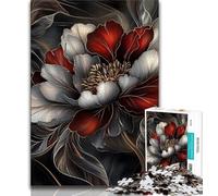 Rompecabezas de 1000 Piezas para Adolescentes, diseño de Flor Dorada, Ideal para aliviar el estrés, Amigo Secreto (tamaño 38x26cm)