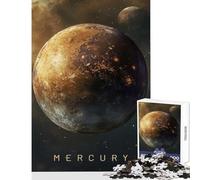 Rompecabezas de 1000 Piezas para Adolescentes diseño de Galaxia Planeta Mercurio antiestrés Regalo de cumpleaños Juego práctico para cumpleaños y Navidad tamaño 38x52cm