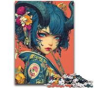 Rompecabezas de 1000 Piezas para Adolescentes, diseño de Geisha Japonesa, para Adultos, Ideal para Disfrutar en Familia en casa, Regalo de cumpleaños o de Viaje (38x26cm)