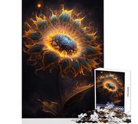 Rompecabezas de 1000 Piezas para Adolescentes diseño de Girasol cósmico cumpleaños o Navidad tamaño 50x75cm