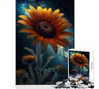 Rompecabezas de 1000 Piezas para Adolescentes diseño de Girasol Vía Láctea Galaxia Juguete para decoración de Pared Regalo de cumpleaños Juego Educativo Actividades Divertidas en casa tamaño 38x52cm