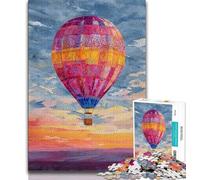 Rompecabezas de 1000 Piezas para Adolescentes, diseño de Globo aerostático, Toda la Familia (tamaño 75x50cm)