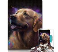 Rompecabezas de 1000 Piezas para Adolescentes, diseño de Golden Retriever Nebula, 1000 Piezas, Juegos educativos, decoración del hogar, colección de Artistas, Bellas Artes, 75x50cm