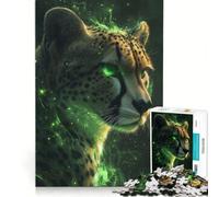 Rompecabezas de 1000 Piezas para Adolescentes, diseño de Guepardo de Green Spirit, Juegos educativos, ensamblaje de Patrones, colección de Artistas, Bellas Artes 38x26cm