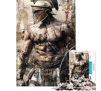 Rompecabezas de 1000 Piezas para Adolescentes diseño de Guerrero Luchador Rompecabezas antiestrés de 1000 Piezas Ideal para Pasar el Tiempo en casa Durante Las Vacaciones