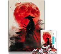 Rompecabezas de 1000 Piezas para Adolescentes diseño de Guerrero Ninja japonés Ideal para aliviar el estrés para Pasar el rato y Disfrutar de Las Vacaciones en casa con Papá Noel 75x50cm