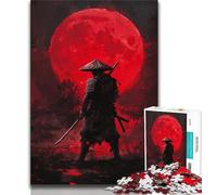 Rompecabezas de 1000 Piezas para Adolescentes, diseño de Guerrero Ninja japonés Un Juego desafiante Toda la Familia (tamaño 38x26cm)