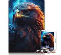 Rompecabezas de 1000 Piezas para Adolescentes, diseño de halcón lluvioso épico, Ideal para un pasatiempo Tranquilo en Interiores, Juguete de Corte de precisión Superior, tamaño 50x75cm