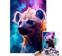 Rompecabezas de 1000 Piezas para Adolescentes diseño de hiena fantástica Juguetes educativos Juegos de Aprendizaje decoración de Pared Regalos de cumpleaños (tamaño 38x26cm)