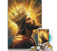 Rompecabezas de 1000 Piezas para Adolescentes diseño de Jesús Ideal para familias para aliviar el estrés un desafío difícil y un Amigo Secreto (50x75cm)