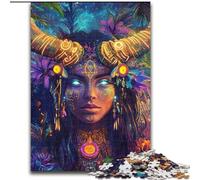 Rompecabezas de 1000 Piezas para Adolescentes, diseño de la Diosa Tauro, Ideal como decoración de Pared o Regalo de cumpleaños para Amigos o para la Oficina en casa, 50x75cm