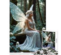 Rompecabezas de 1000 Piezas para Adolescentes diseño de la Reina Hada Blanca decoración del hogar Juguetes Ideas de Regalo Juegos de relajación Lista de Deseos con Papá Noel tamaño 38x52cm