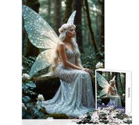 Rompecabezas de 1000 Piezas para Adolescentes diseño de la Reina Hada Blanca Juguetes antiestrés Ideas de Regalo Juego práctico colección de Artistas Bellas Artes tamaño 50x75cm