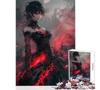 Rompecabezas de 1000 Piezas para Adolescentes diseño de la Reina Oscura del Fuego Ideal para Decorar la Pared Regalos de cumpleaños Juegos relajantes Entrena tu Cerebro y Tus Manos tamaño 50x75cm